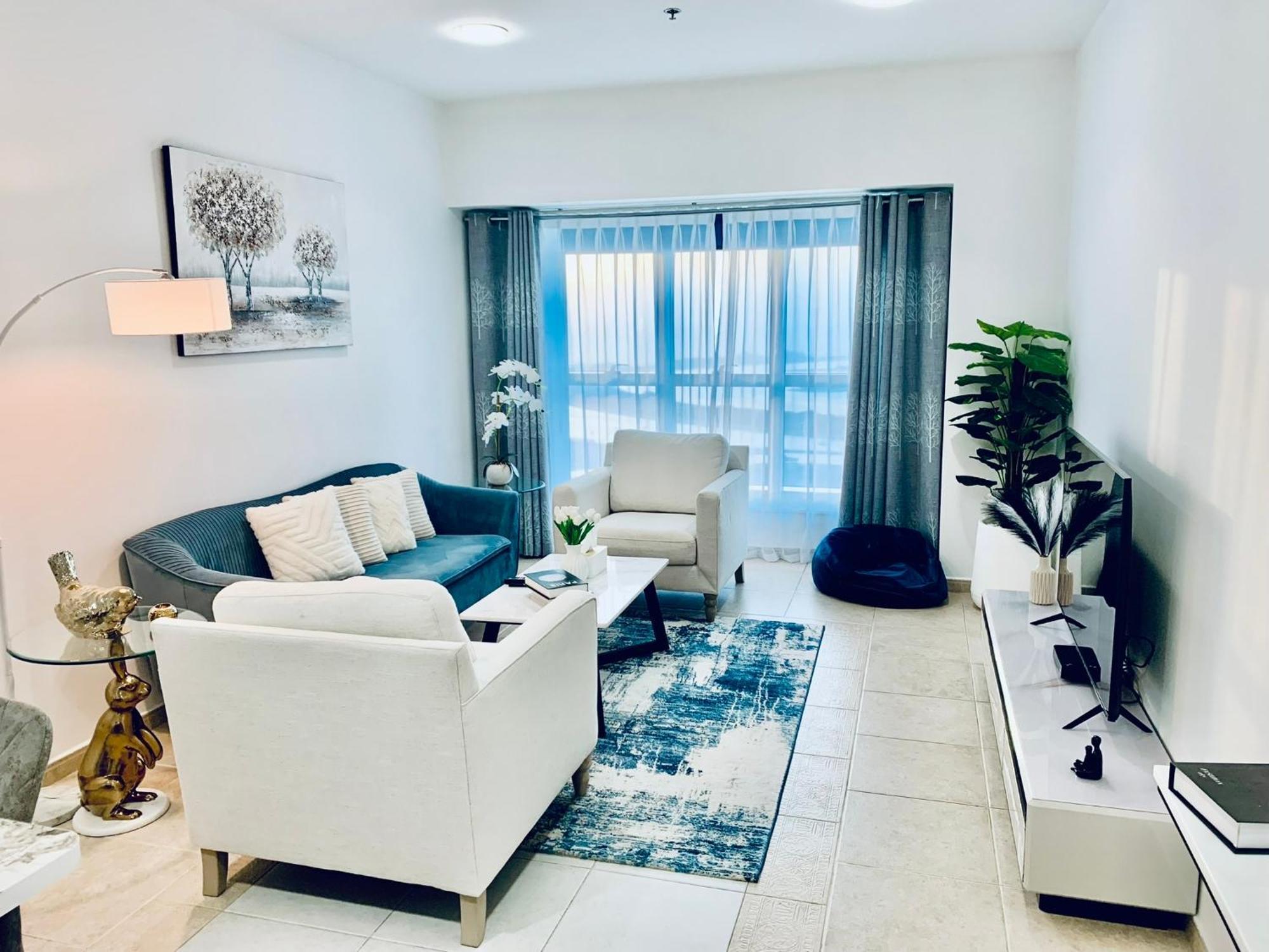 54 Floor Palm & Sea View Marina. Lux / New Apartment